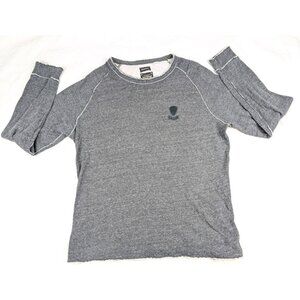 Diesel Sweatshirt men's Size Large Cotton Y2K gray punk READ